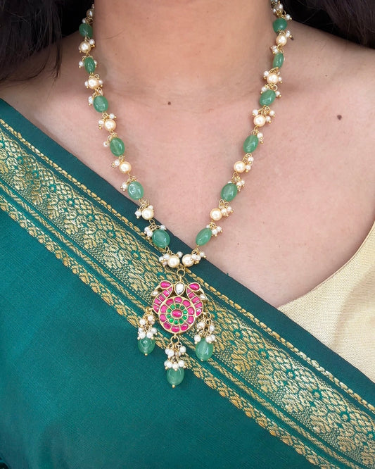 Jadau Kundan Peacock Necklace | NC125