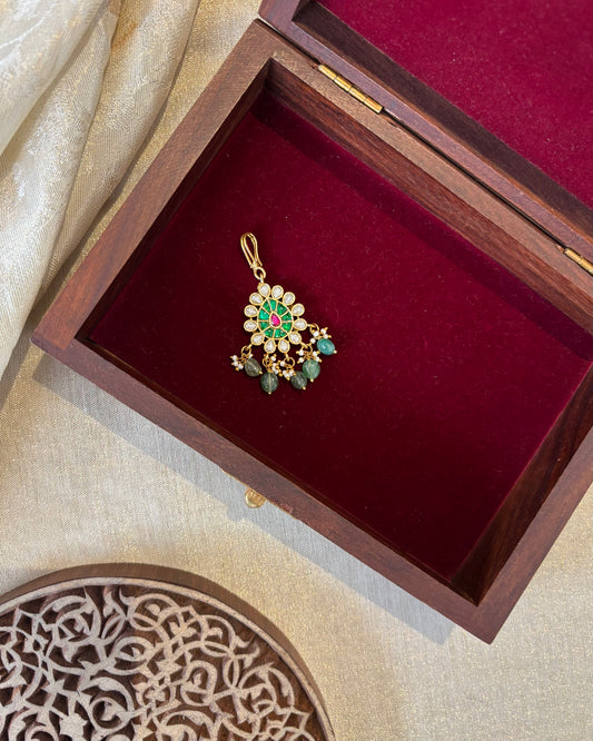 Floral Jadau Kundan Maang Tikka | MT188