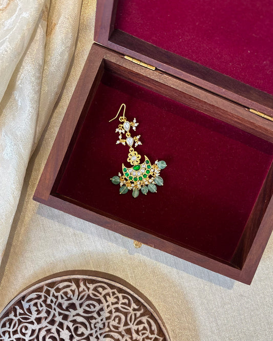 Floral Jadau Kundan Maang Tikka | MT189