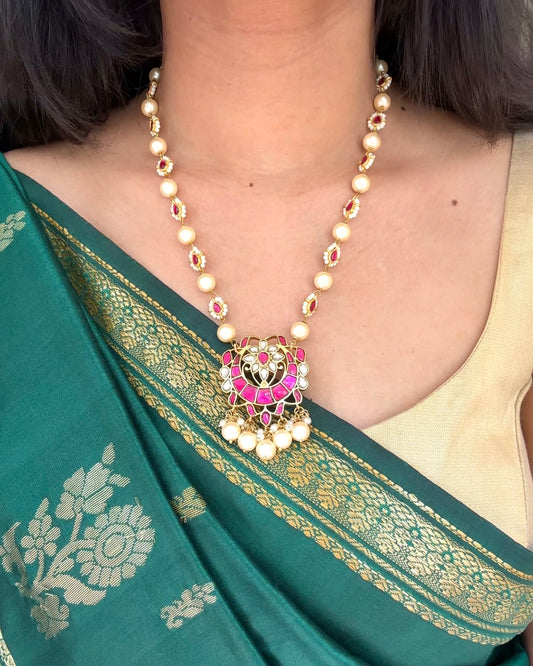 Jadau Kundan Floral Necklace | NC128