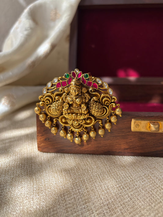 Antique Jadau Lakshmi Hair Pin | HA130