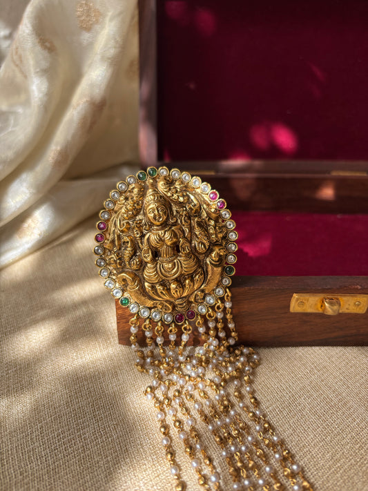 Antique Jadau Lakshmi Hair Pin | HA131