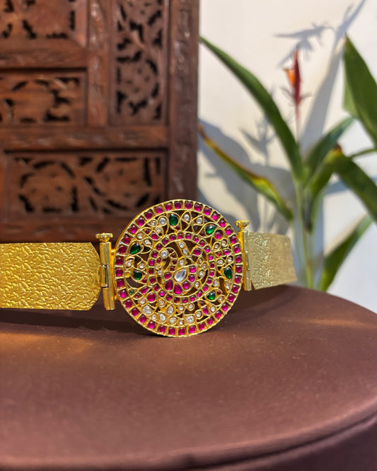 2-in-1 Reversible Peacock Pendant Hipbelt | WB002