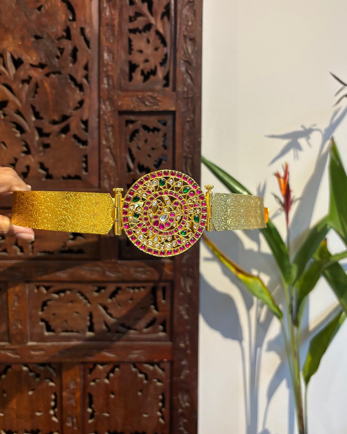 2-in-1 Reversible Peacock Pendant Hipbelt | WB002