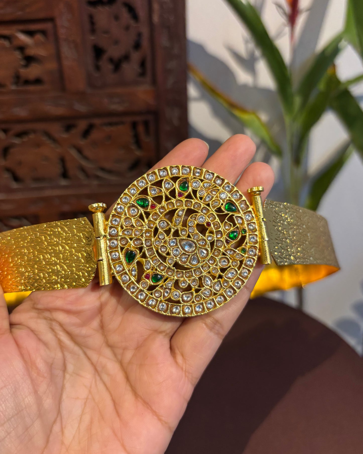 2-in-1 Reversible Peacock Pendant Hipbelt | WB002