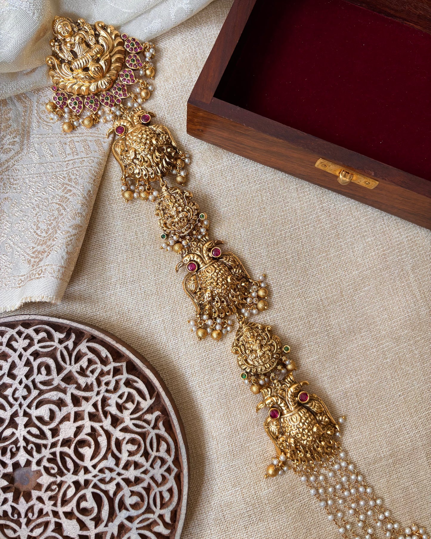 Lakshmi Garudaperulu Hair Braid Accessory – Floral Elegance in Every Strand | HA132