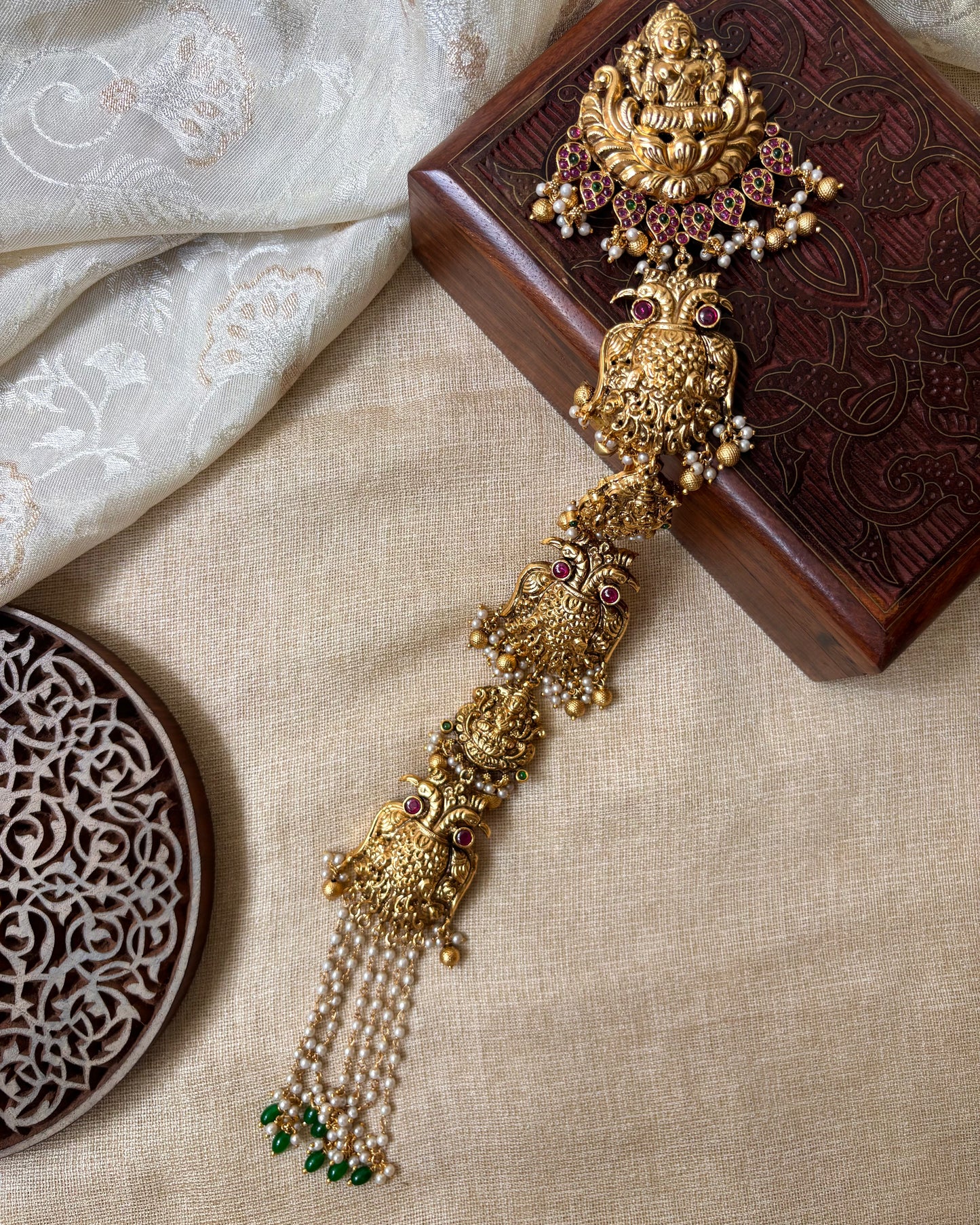 Lakshmi Garudaperulu Hair Braid Accessory – Floral Elegance in Every Strand | HA132