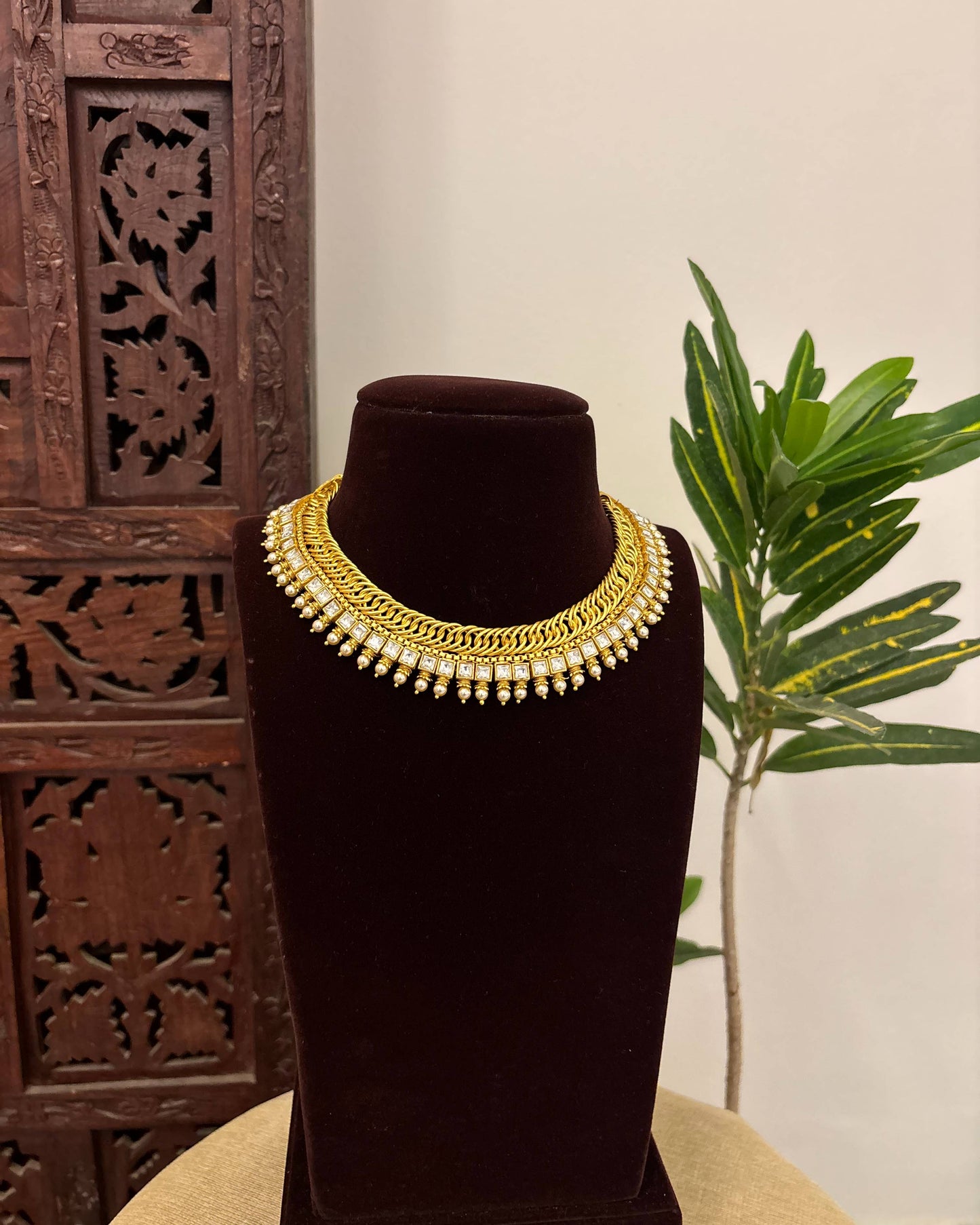 Minimalist Pearl Necklace | Contemporary Ethnic Wear | NC659