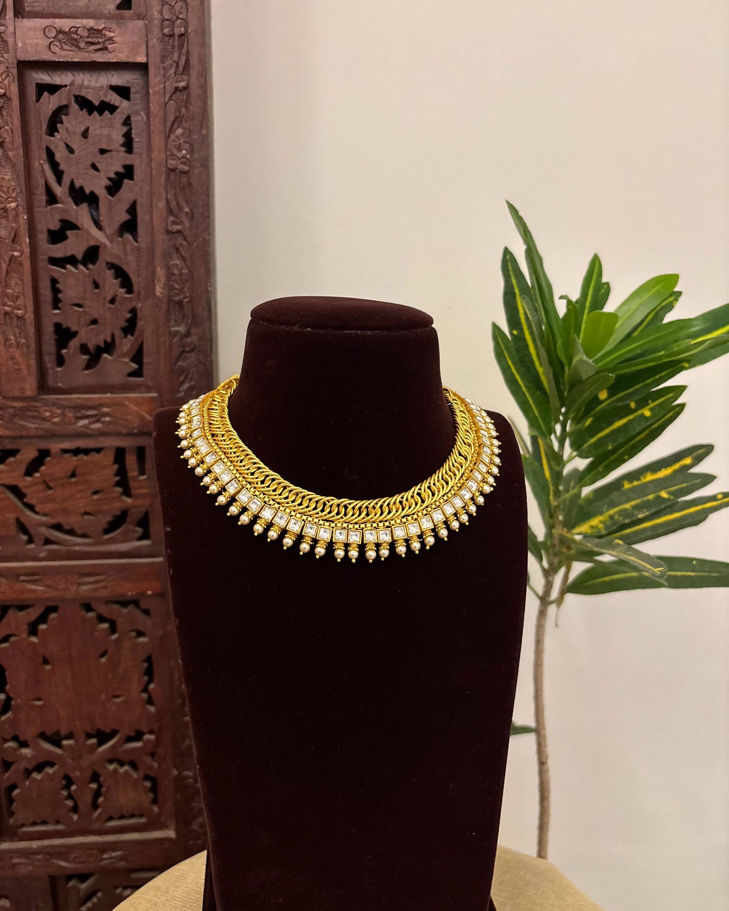 Minimalist Pearl Necklace | Contemporary Ethnic Wear | NC659