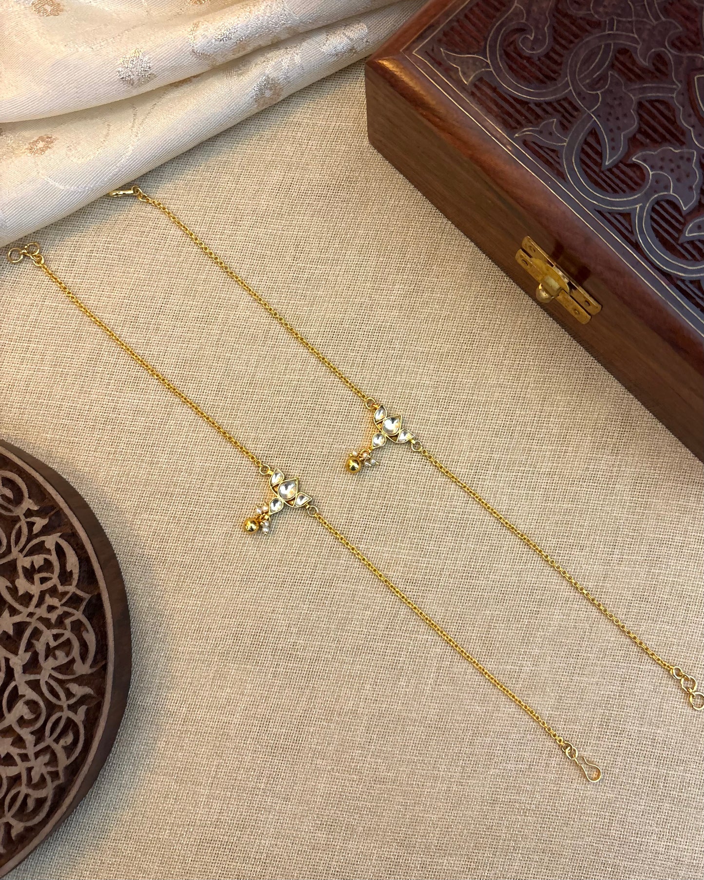 Minimal Lotus Anklets | AN008