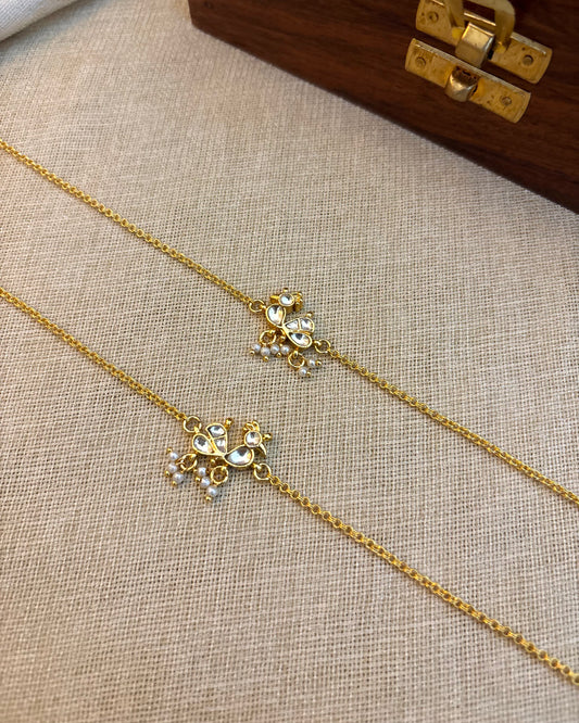 Minimal Peacock Anklets | AN009