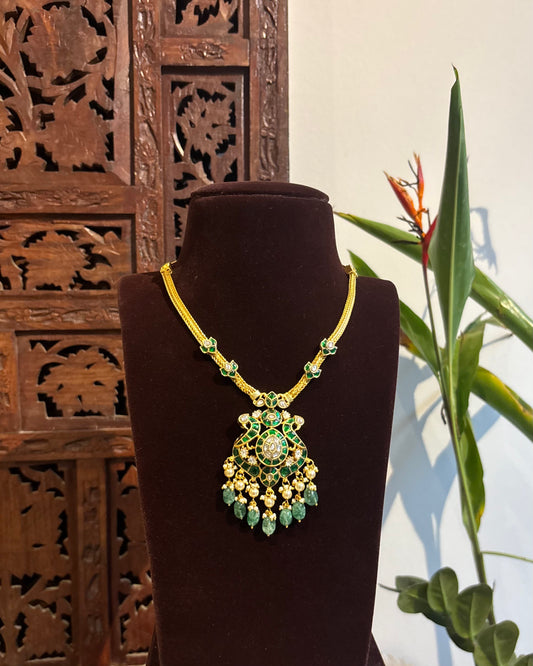 Bloom and Birds Necklace with Matching Earrings | NC253