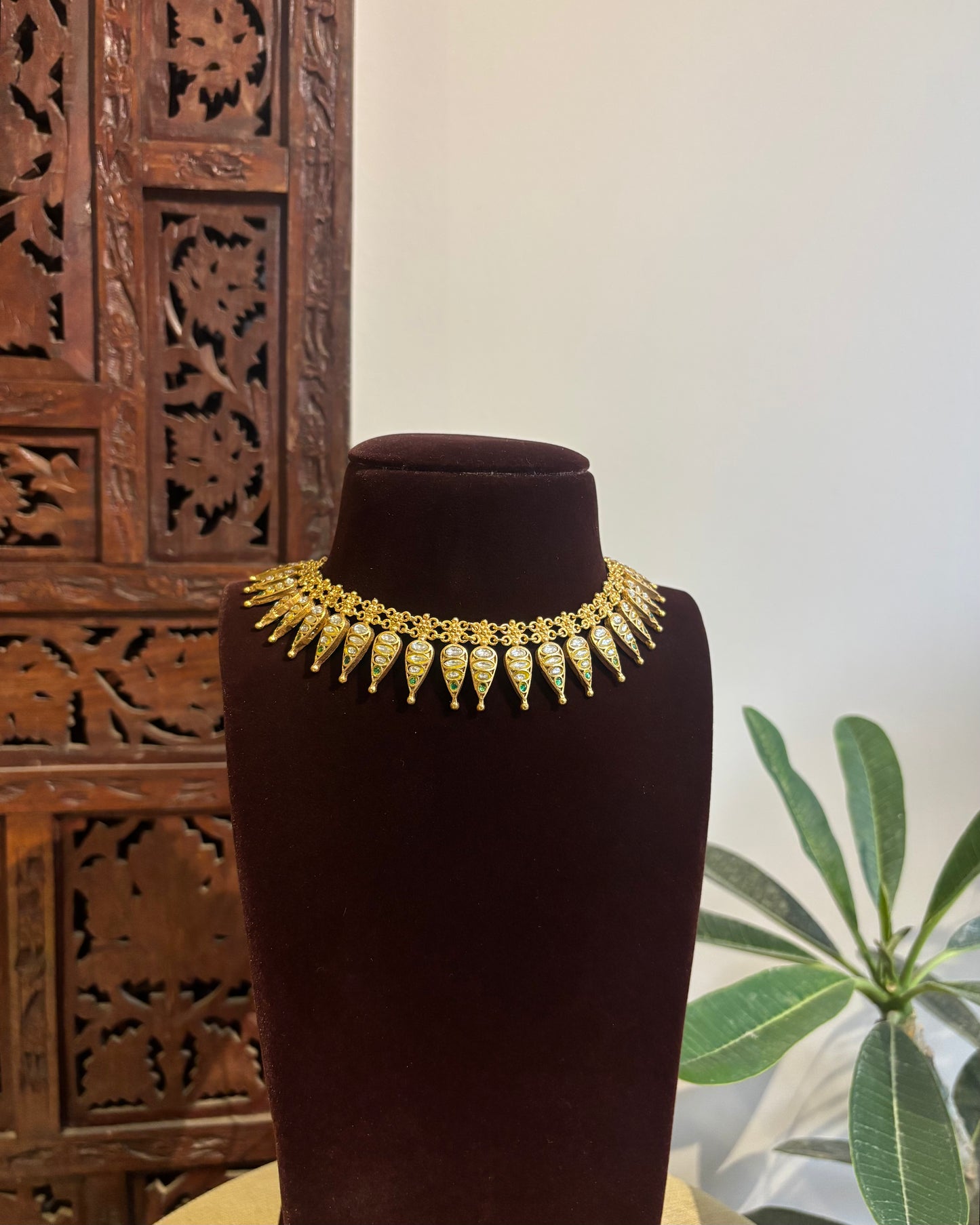 2-in-1 Jadau Kundan Convertible Necklace Set | NC453