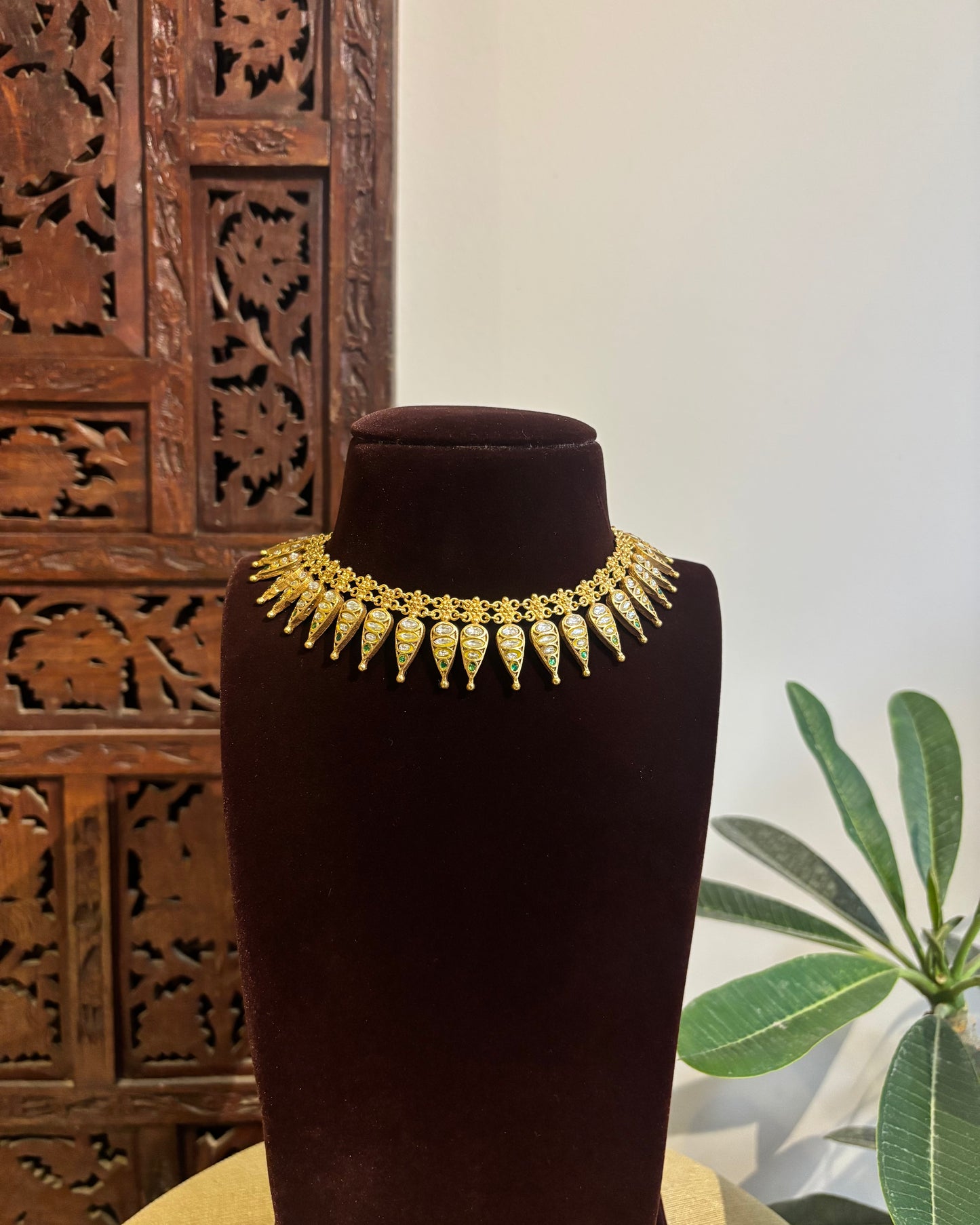 2-in-1 Jadau Kundan Convertible Necklace Set | NC453