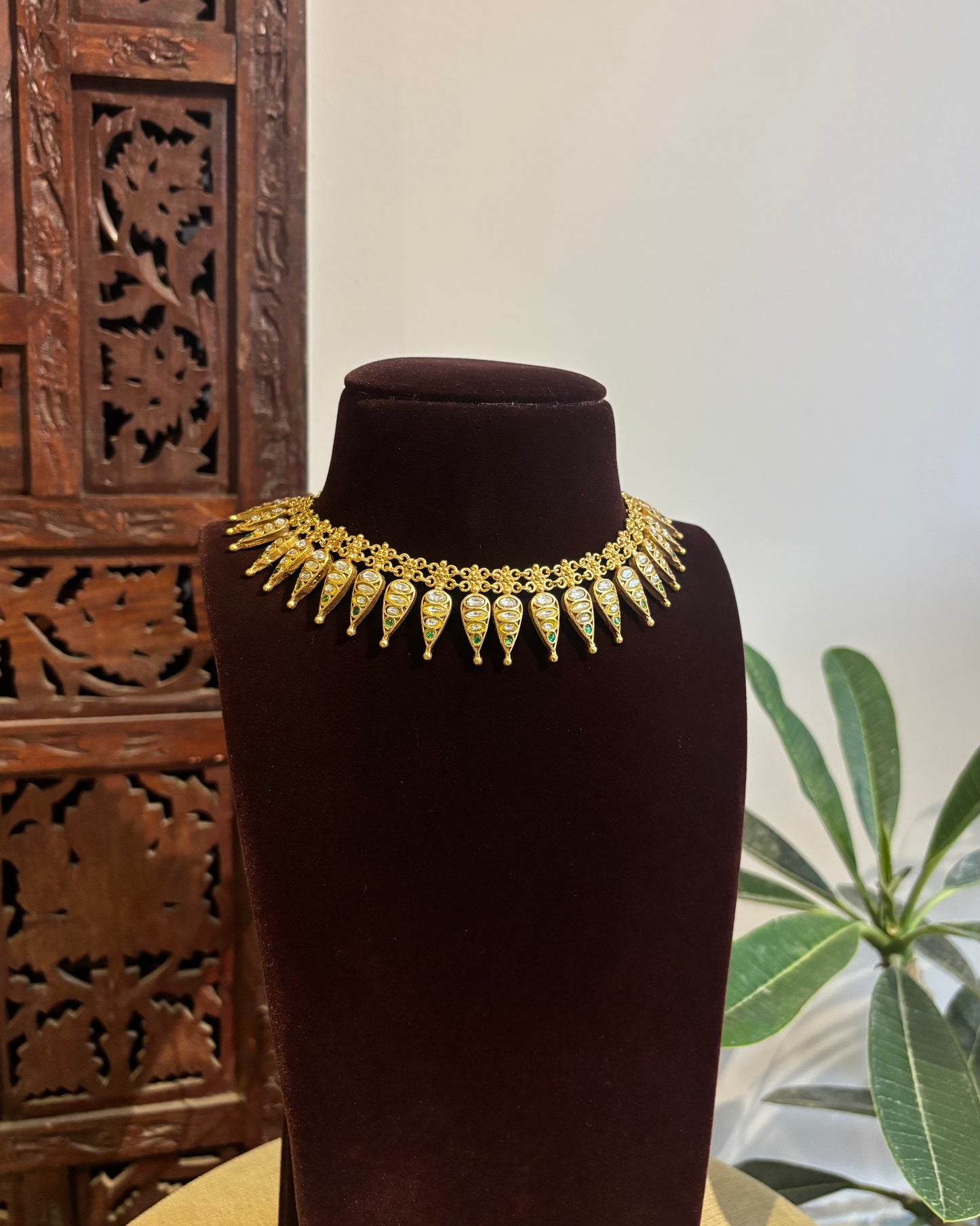 2-in-1 Jadau Kundan Convertible Necklace Set | NC453