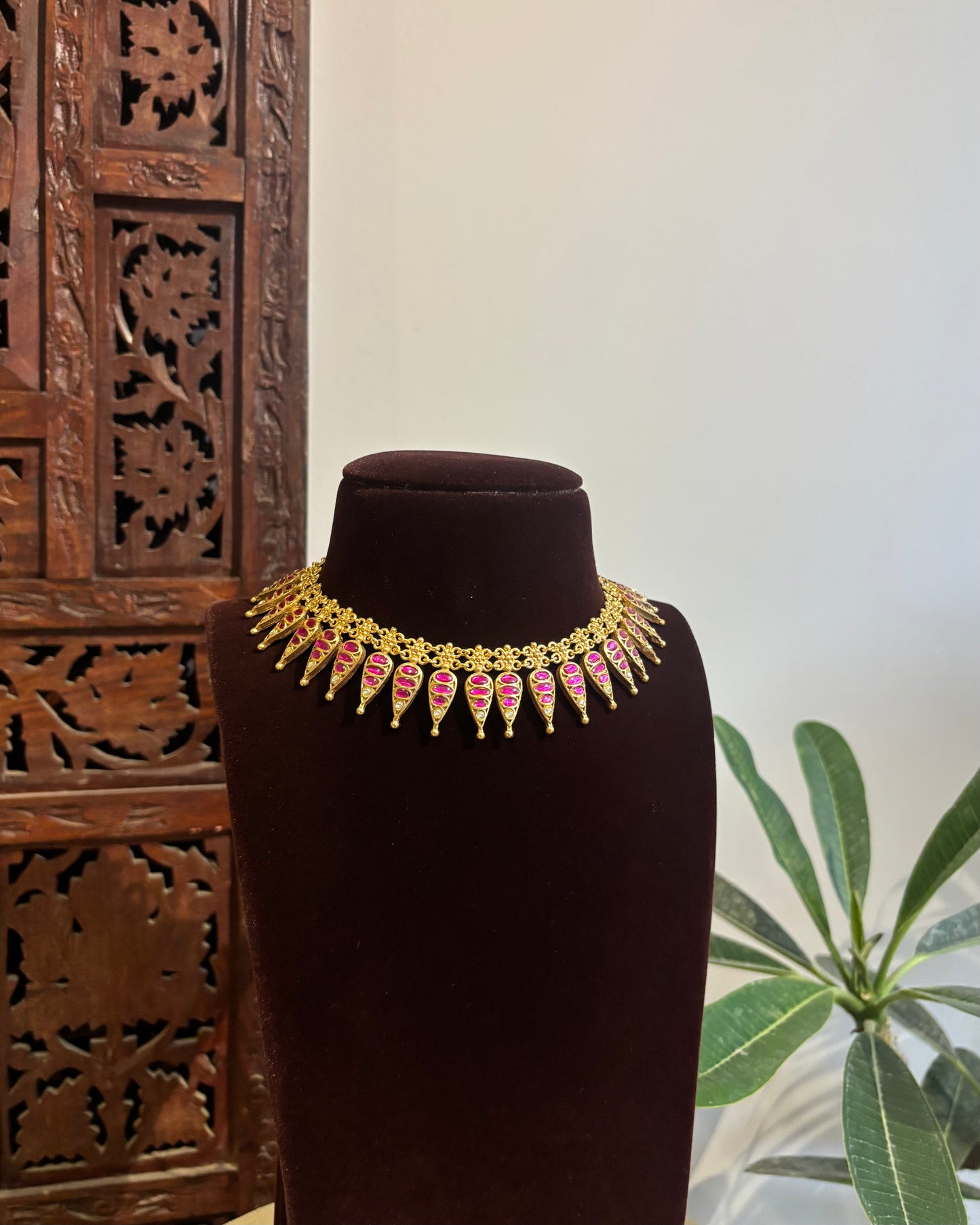 2-in-1 Jadau Kundan Convertible Necklace Set | NC453