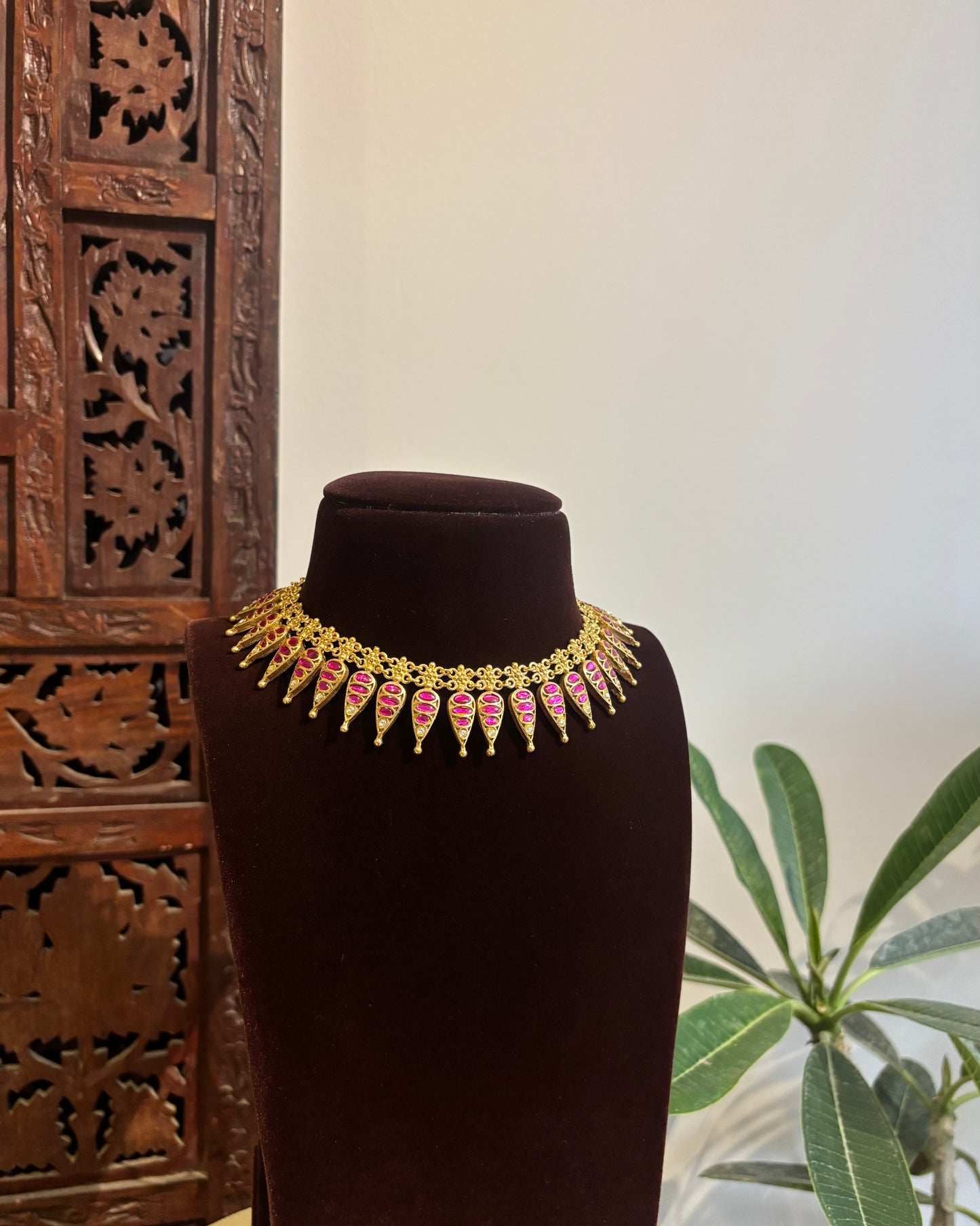 2-in-1 Jadau Kundan Convertible Necklace Set | NC453