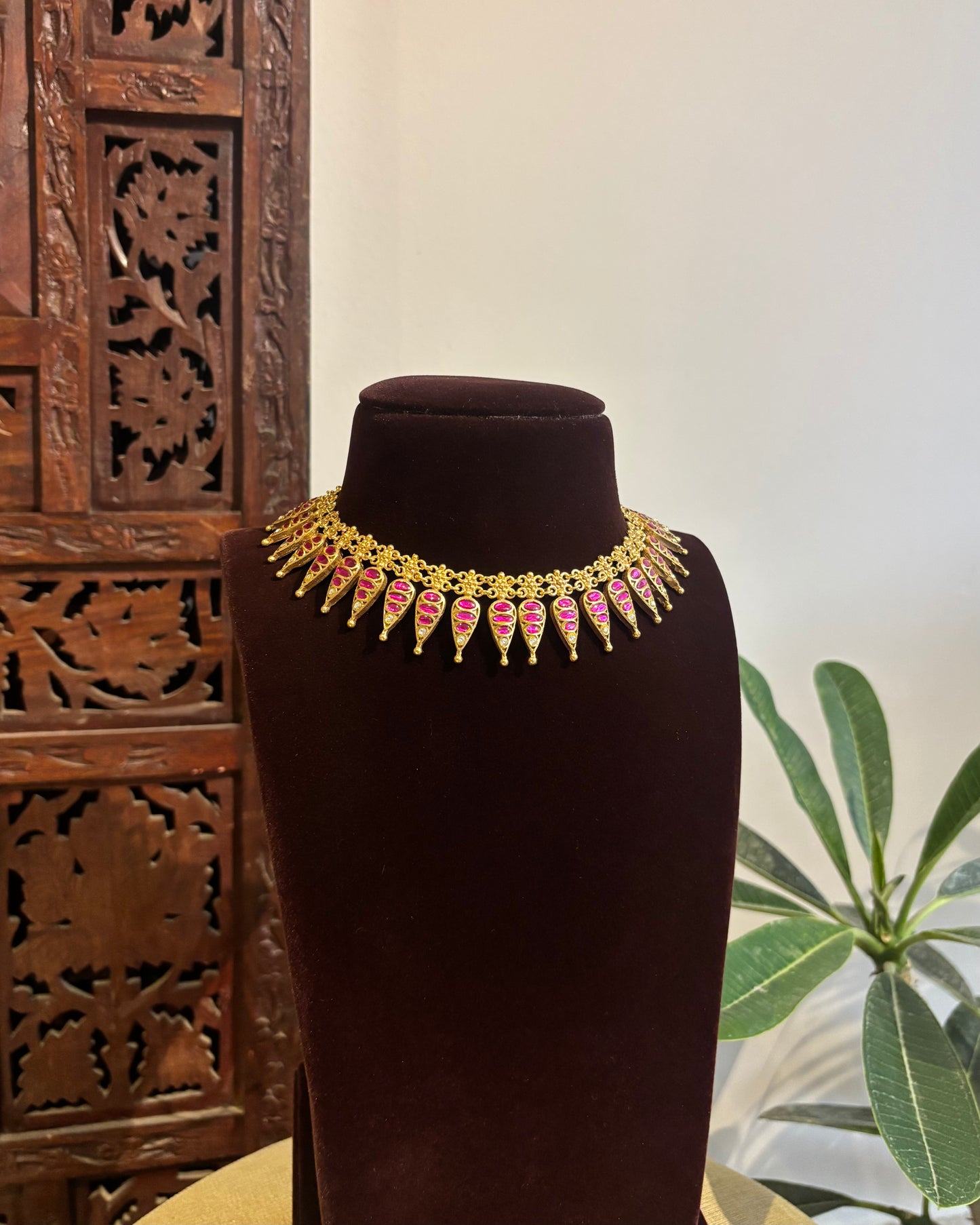 2-in-1 Jadau Kundan Convertible Necklace Set | NC453