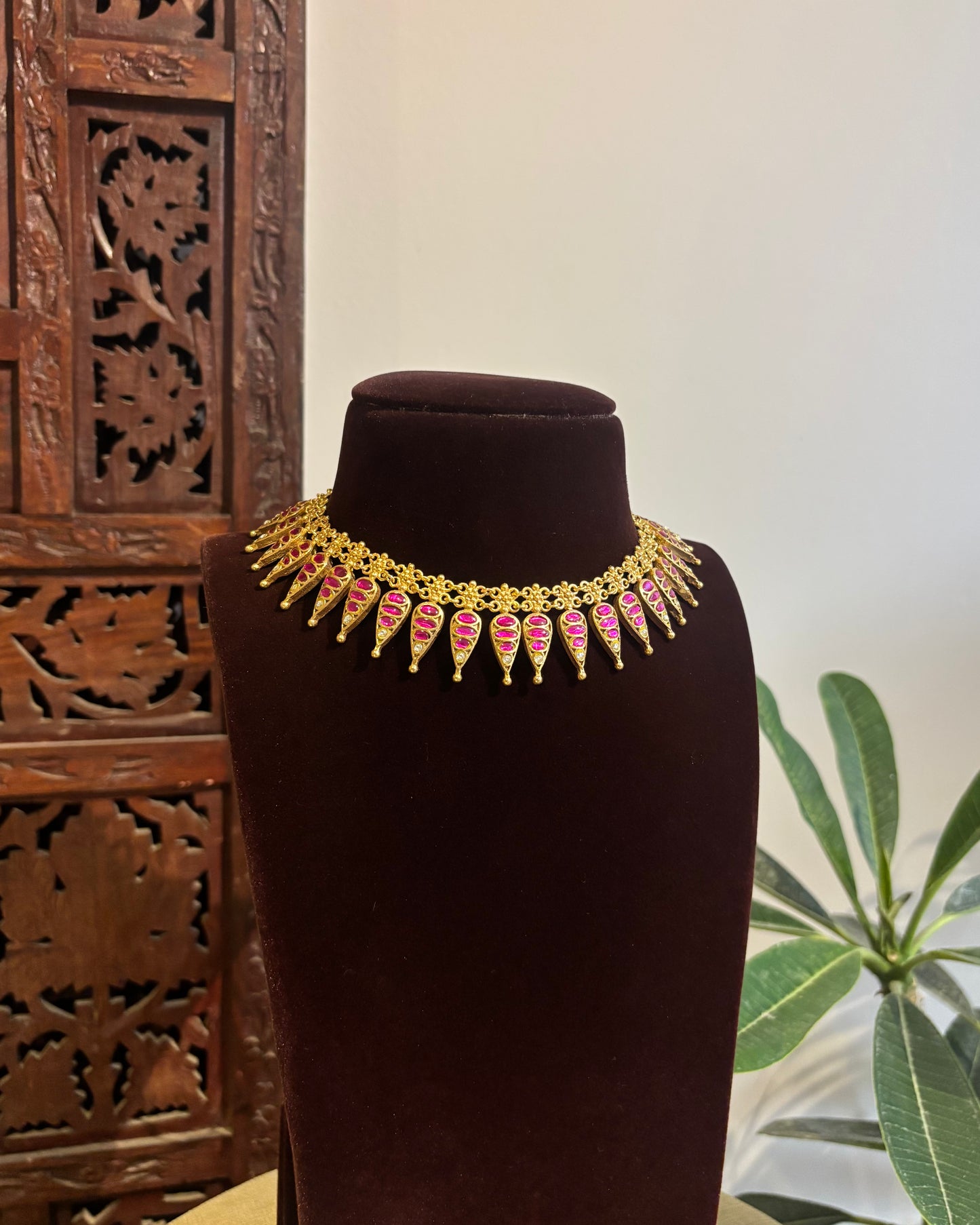 2-in-1 Jadau Kundan Convertible Necklace Set | NC453