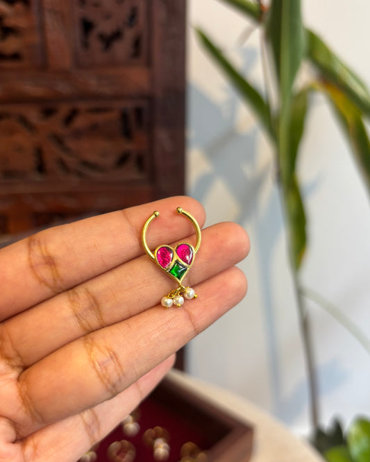 Floral Clip On Septum Nosepin | NP083