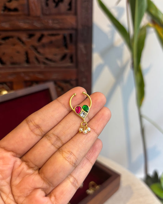 Floral Clip On Septum Nosepin | NP084