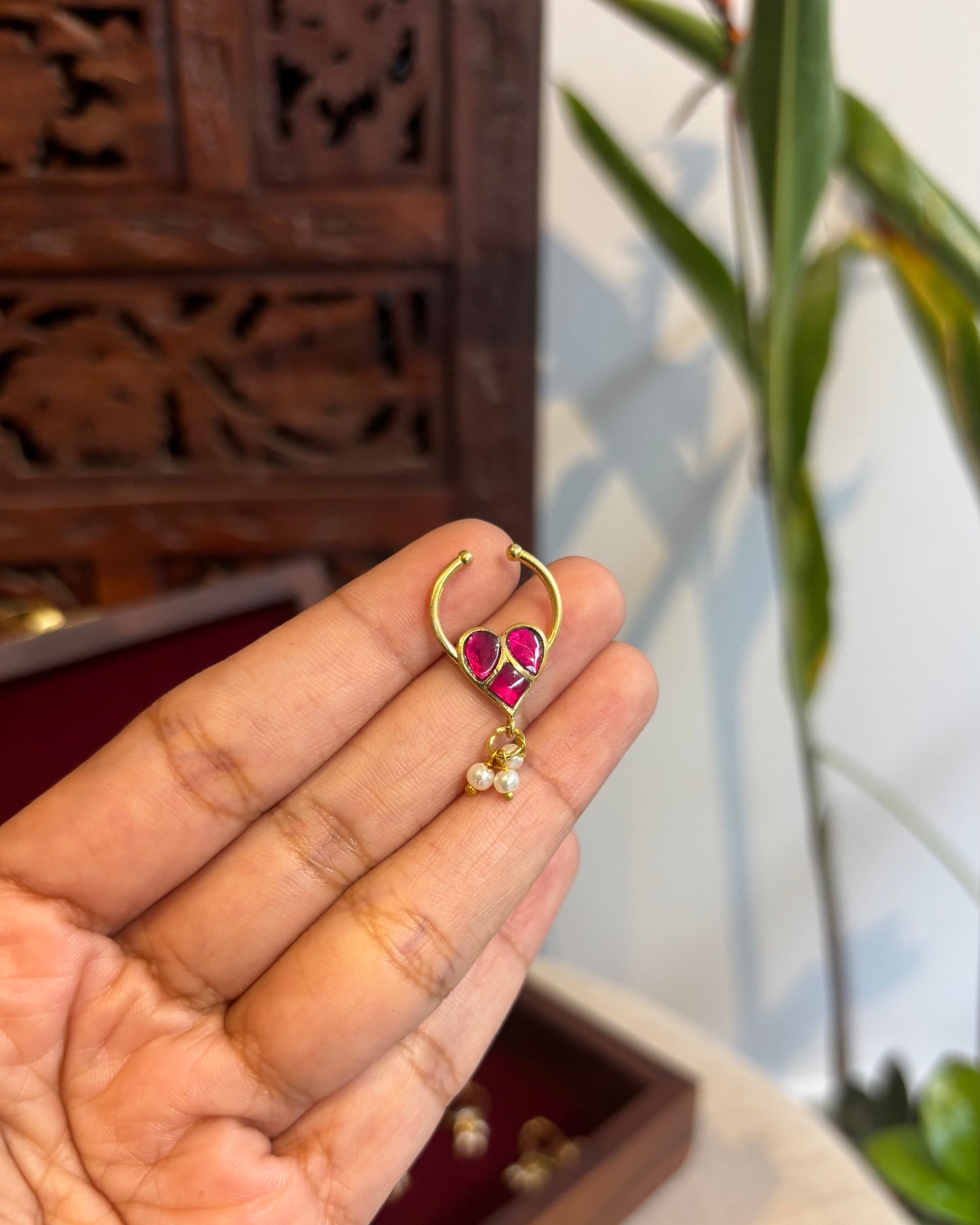 Floral Clip On Septum Nosepin | NP085