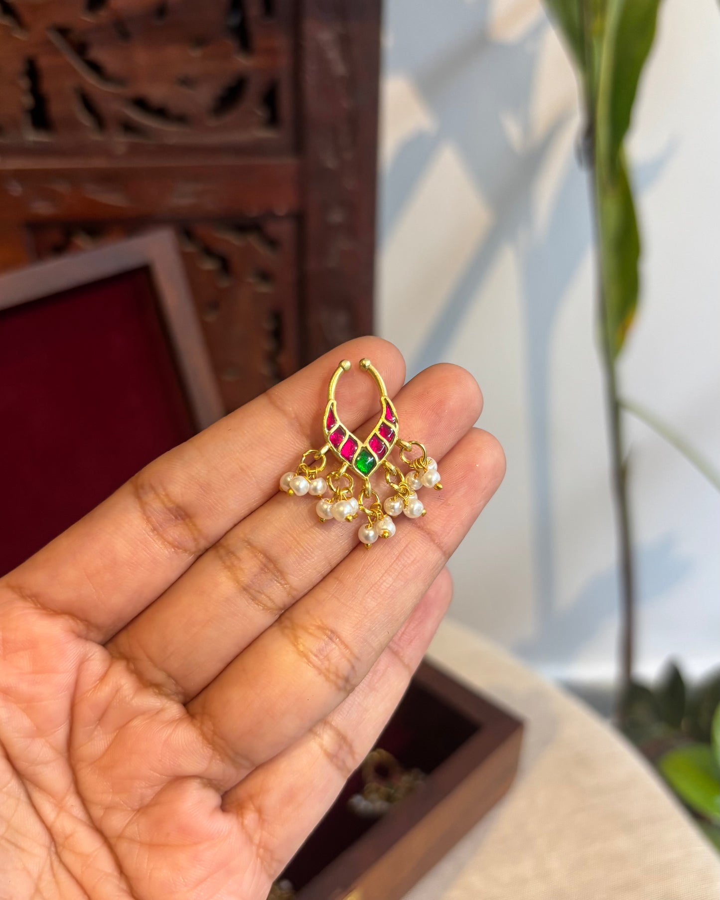 Floral Clip On Septum Nosepin | NP086