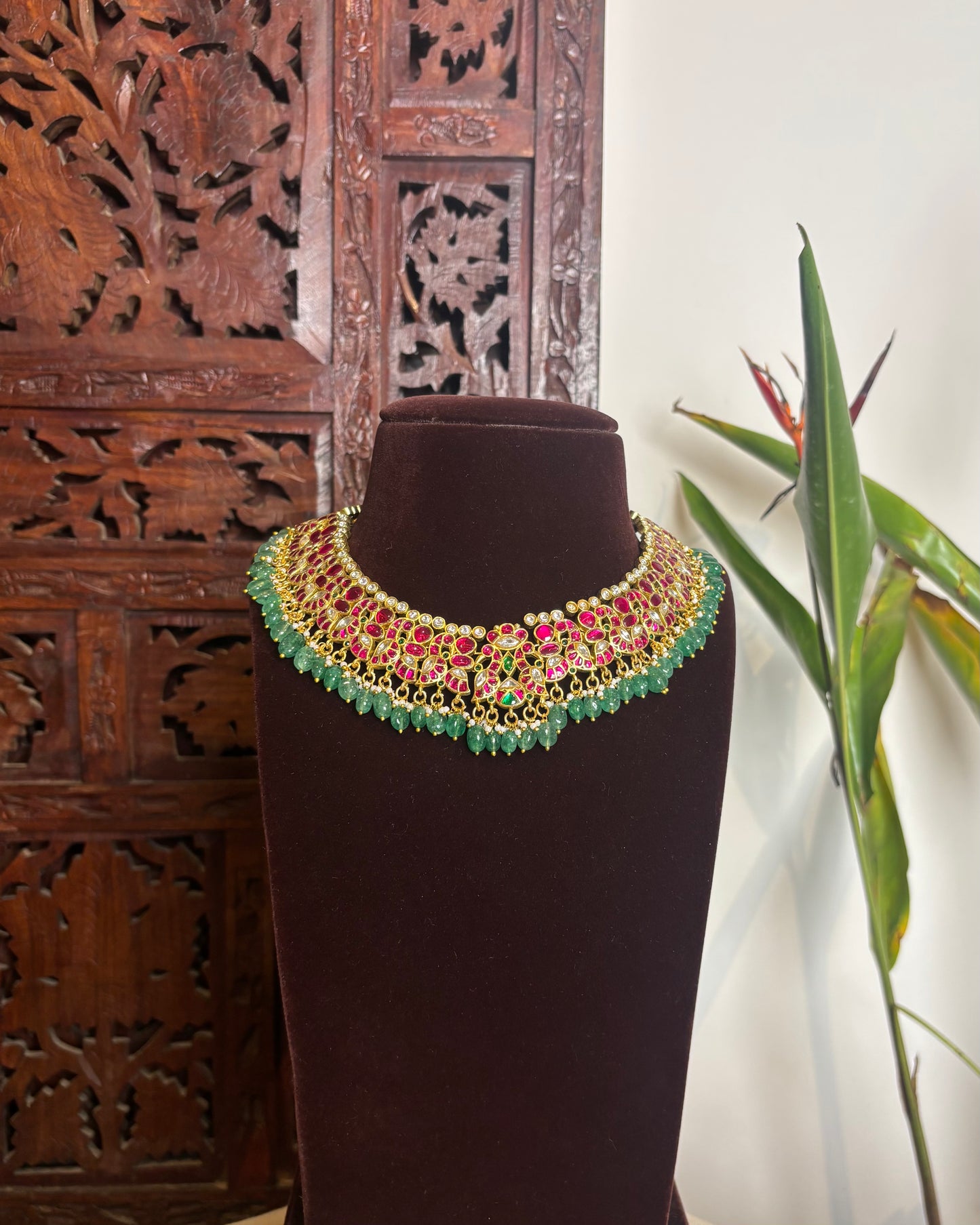 Peacock Jadau Kundan Necklace | NC223