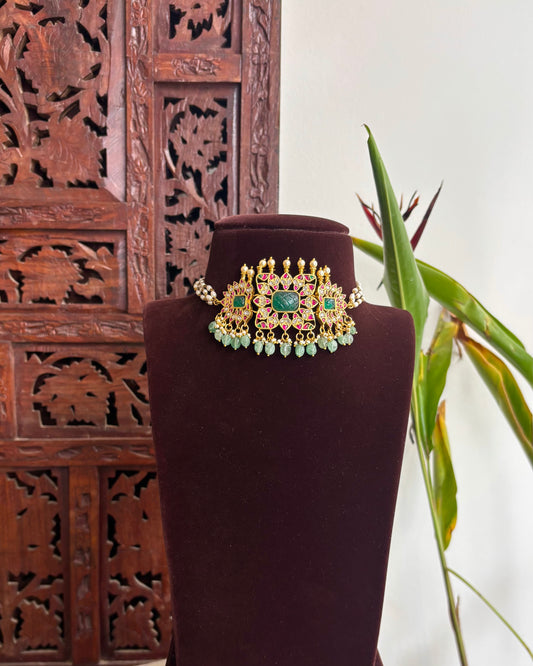 Jadau Kundan Floral Choker | NC224
