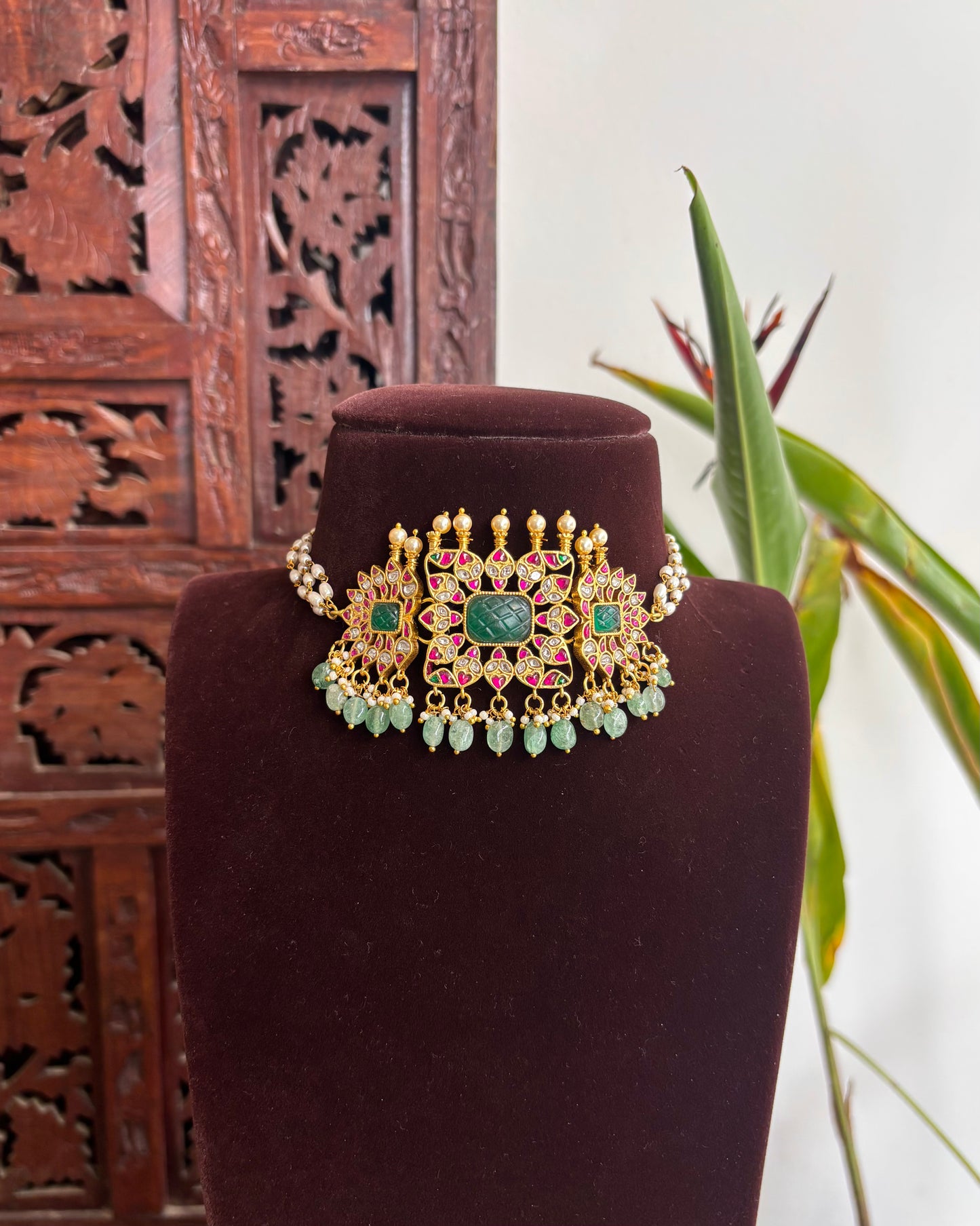 Jadau Kundan Floral Choker | NC224