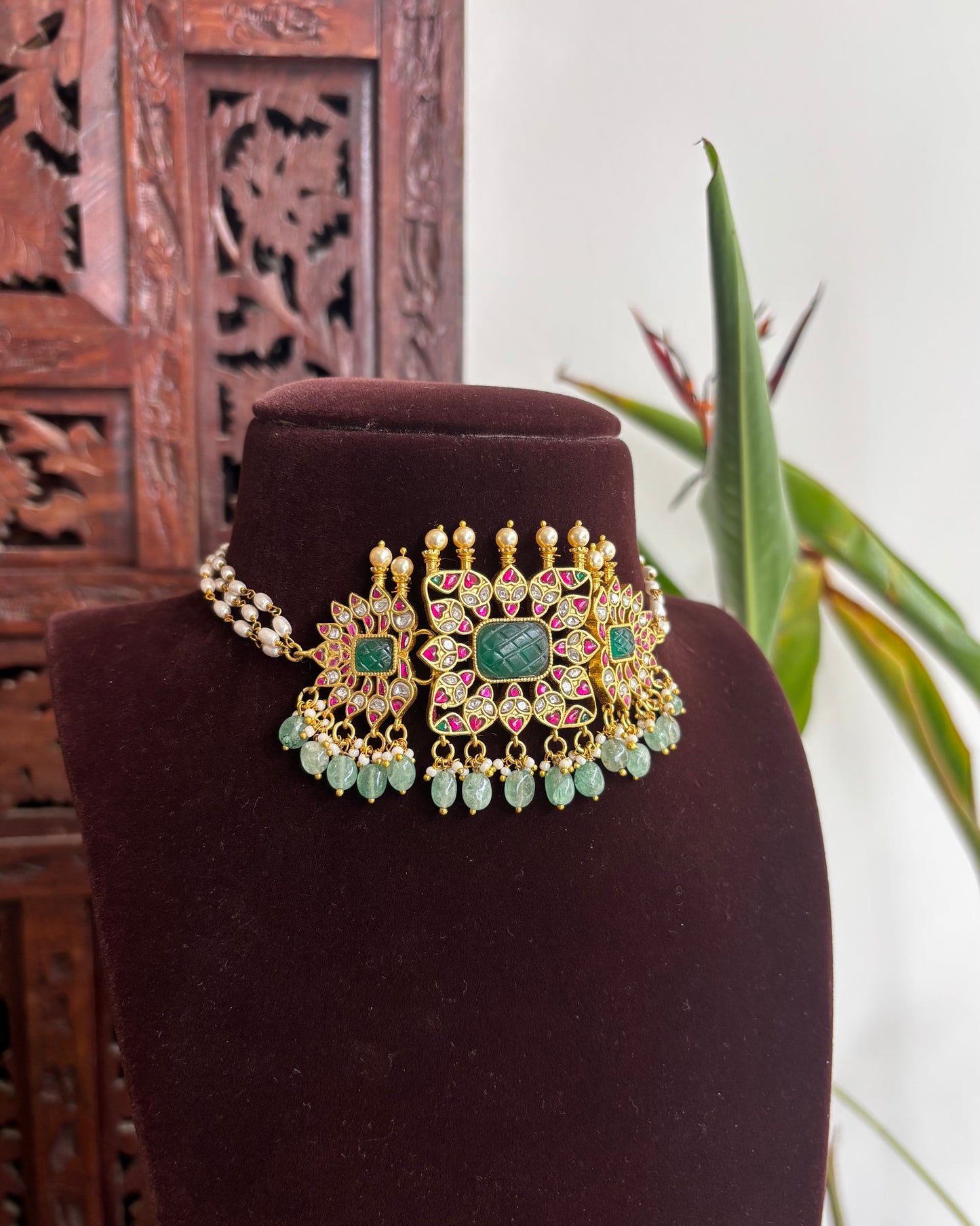 Jadau Kundan Floral Choker | NC224