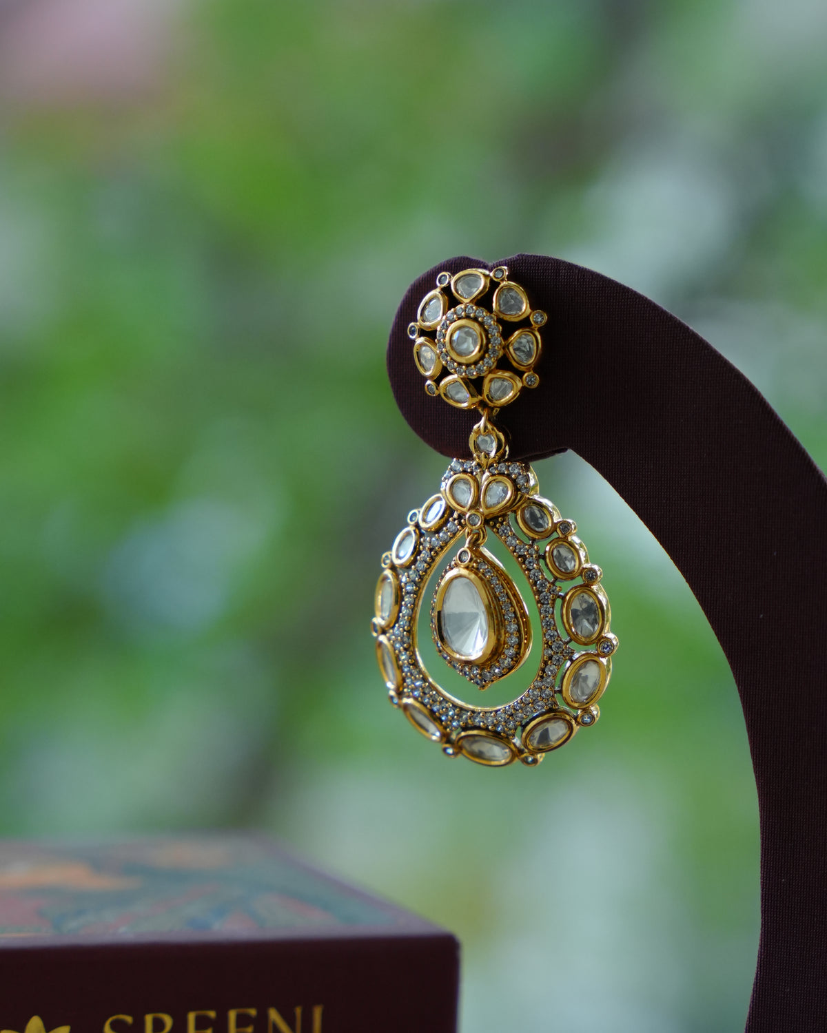 Kundan Teardrop Earrings