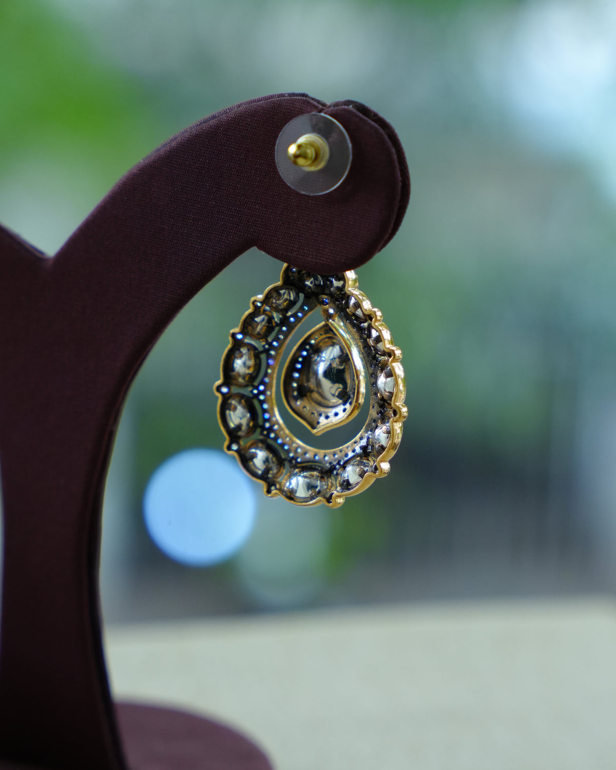 Kundan Teardrop Earrings