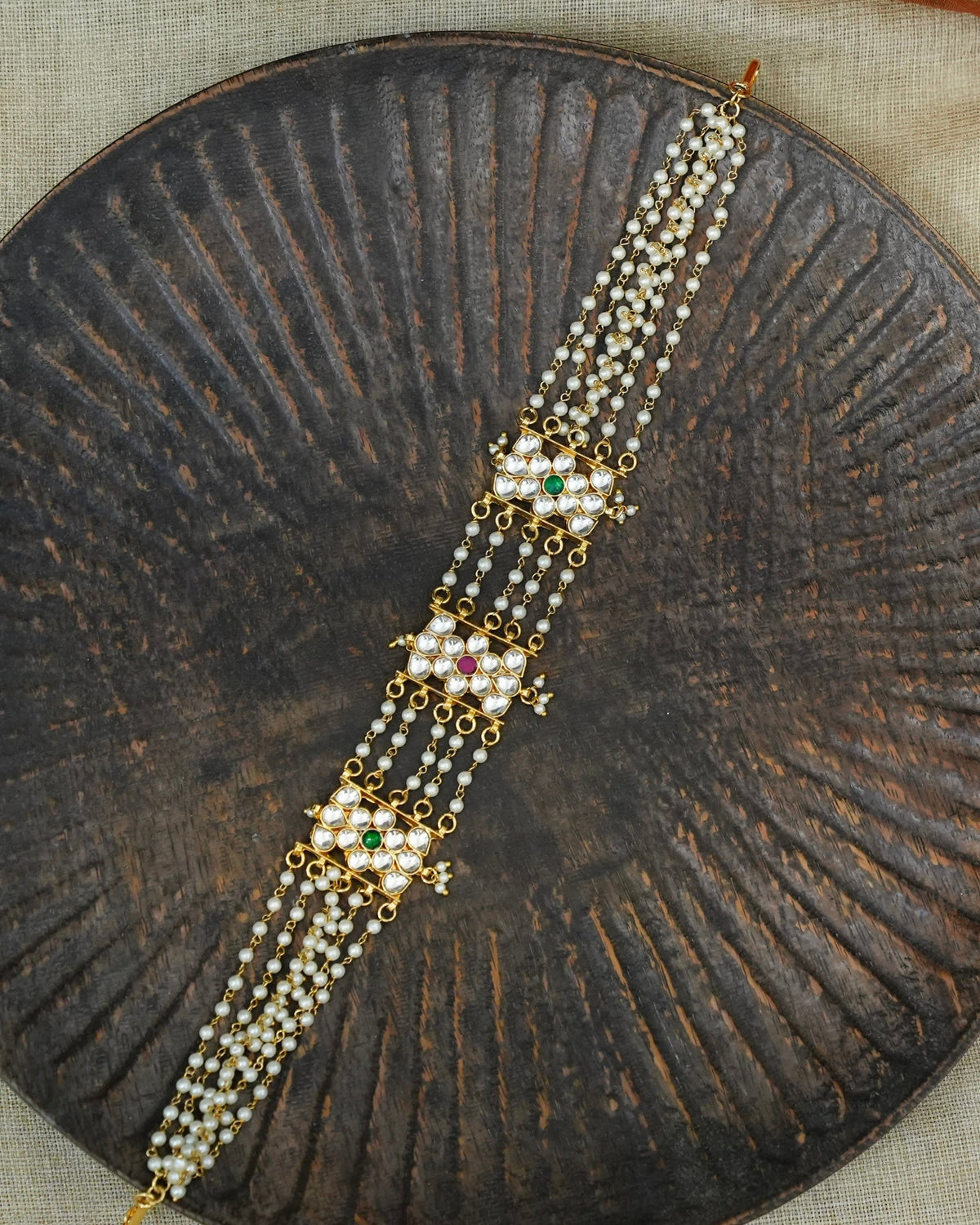 Kundan & Pearl Layered Sheeshphool