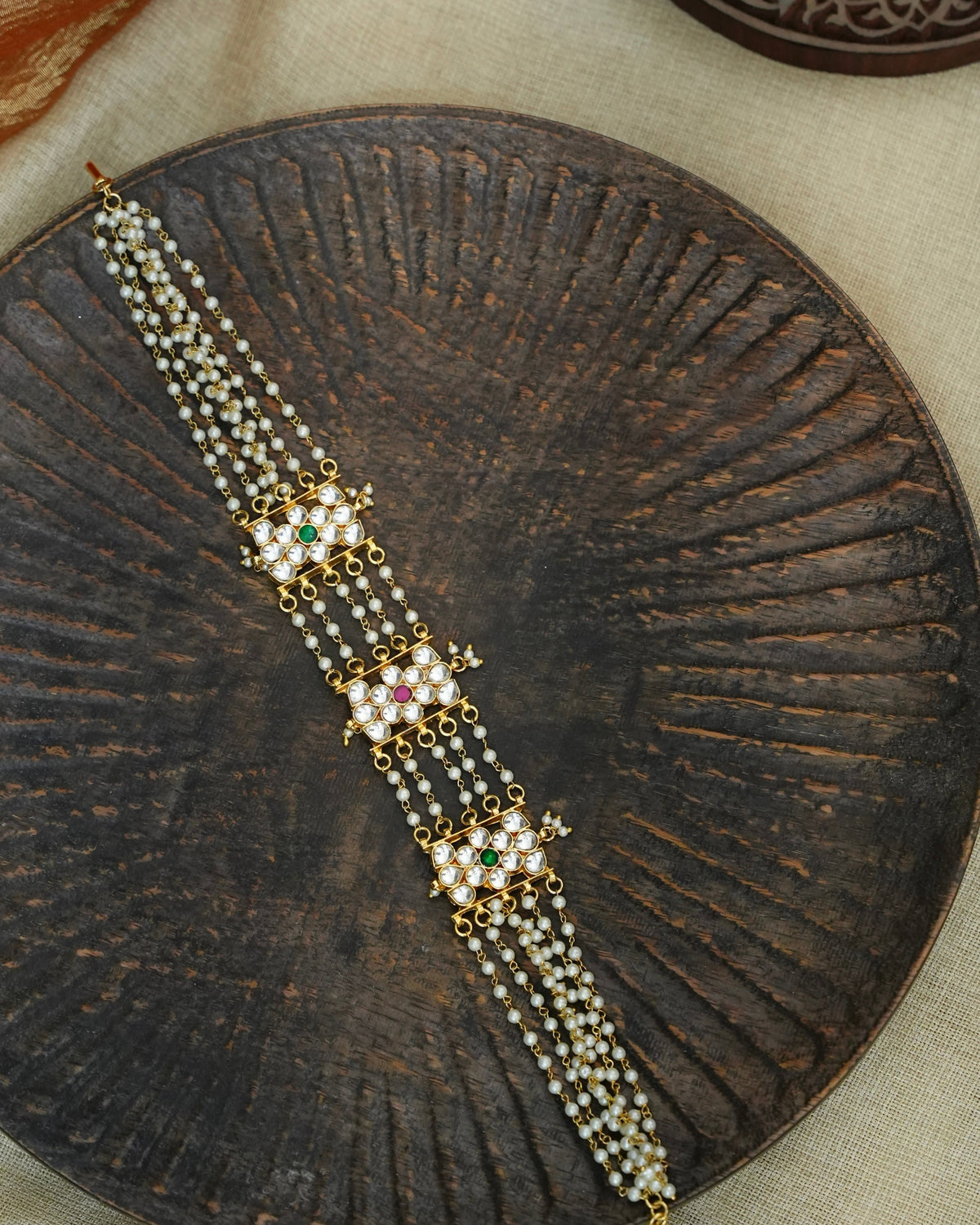 Kundan & Pearl Layered Sheeshphool