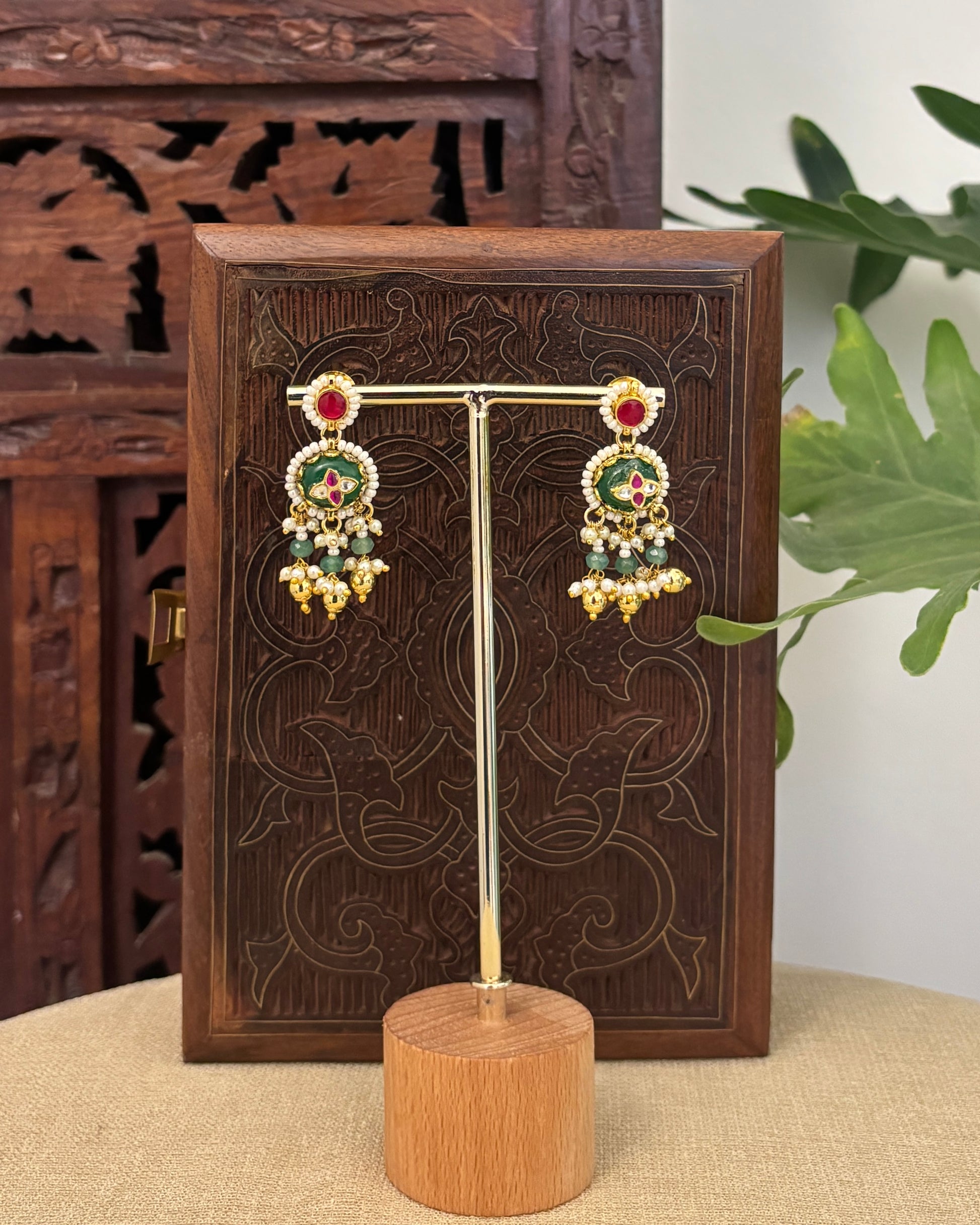 NC670 - Multi-Color Floral Kundan Choker 5