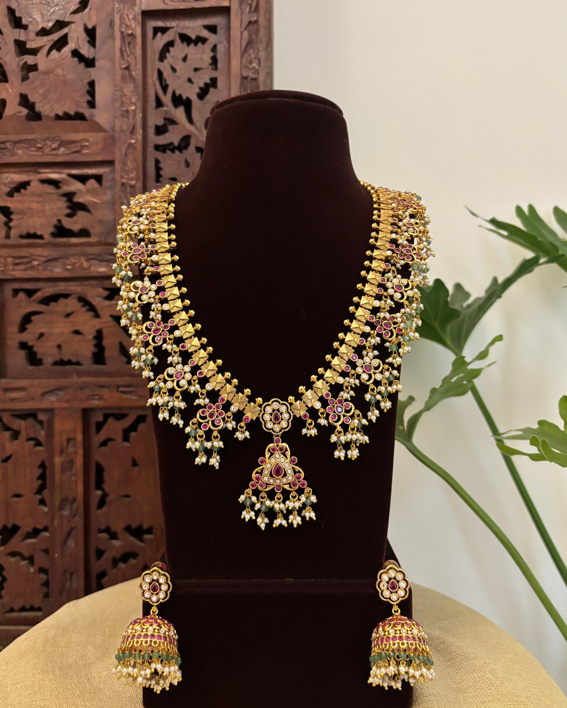 NC675 - Bridal Jadau Kundan Necklace 6
